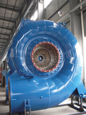 เครื่องผลิตไฟฟ้าพลังน้ำ Francis Turbine Runner ที่ประดิษฐ์จากเหล็กกล้า ส่วนประกอบไฟฟ้าพลังน้ำ 0.1MW-200MW