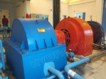 กังหันน้ำ Pelton Hydro Turbine / Pelton พร้อมเครื่องกำเนิดไฟฟ้าแบบซิงโครนัส