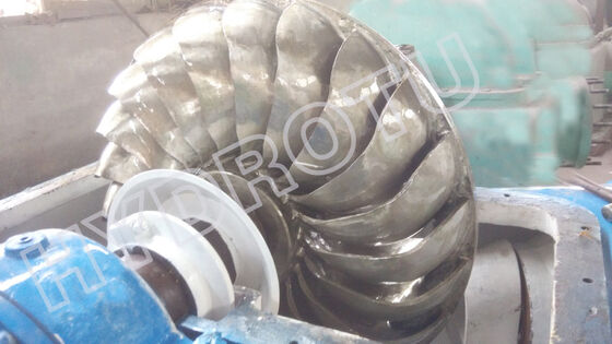 กังหันน้ำ Turgo ที่ให้กำลังขับสูงสุด 100KW-2000KW รางสแตนเลส และประสิทธิภาพ 88% สำหรับโรงไฟฟ้าพลังน้ำ