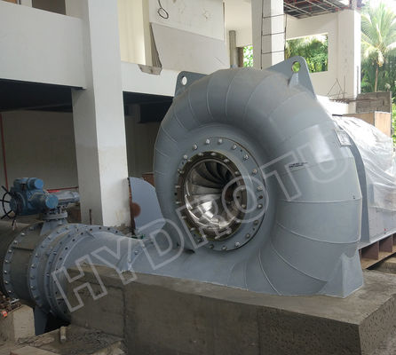 หัวน้ําสูง แฟรนซิส ทอร์ไบน์พร้อมเครื่องผลิต AC