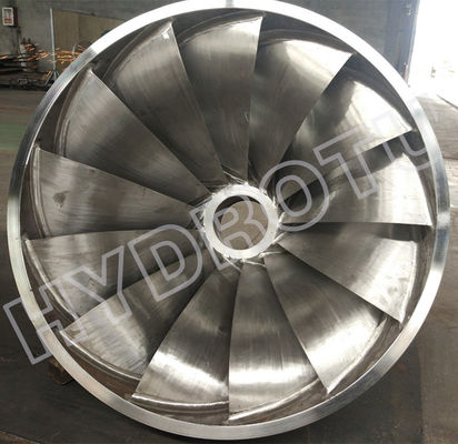 Stainless Steel Runner Francis Hydro Turbine with 20-400m Rated Head for Horizontal Shaft Installations
