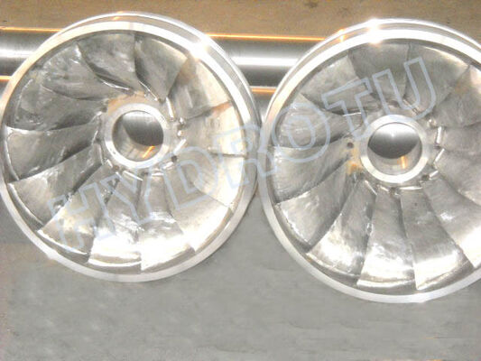 Francis Turbine Runner Water Head 10m-300m สแตนเลส 0Cr13Ni4Mo อุปกรณ์ไฟฟ้าพลังน้ำ