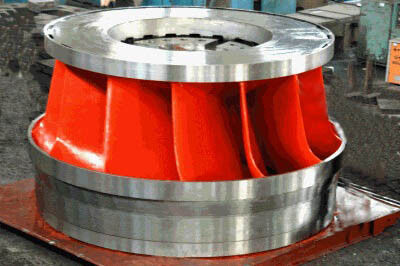 แนวนอนแนวตั้งที่กำหนดค่าได้ Francis Turbine Runner ส่วนประกอบสถานีไฟฟ้าพลังน้ำ 100KW-20MW