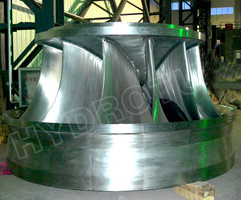 แนวนอนแนวตั้งที่กำหนดค่าได้ Francis Turbine Runner ส่วนประกอบสถานีไฟฟ้าพลังน้ำ 100KW-20MW